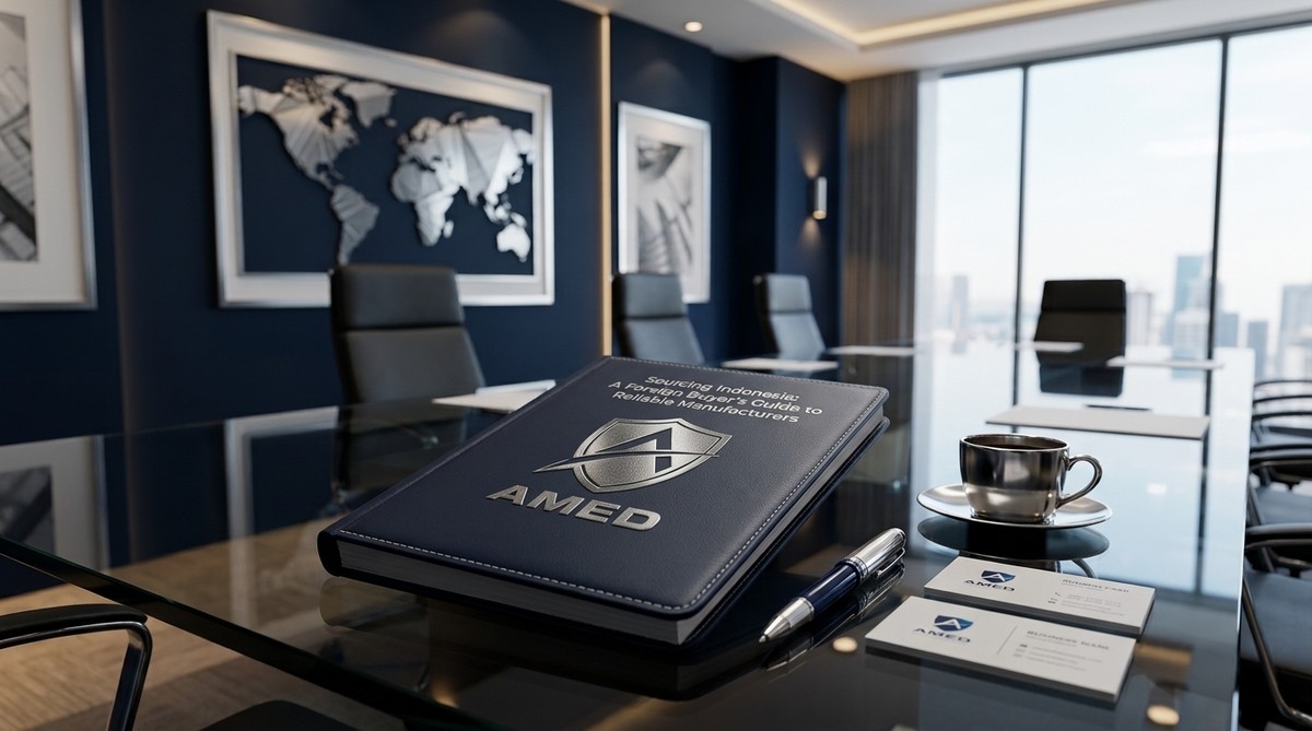 Detailed technical blueprint and quality control checklists on desk
