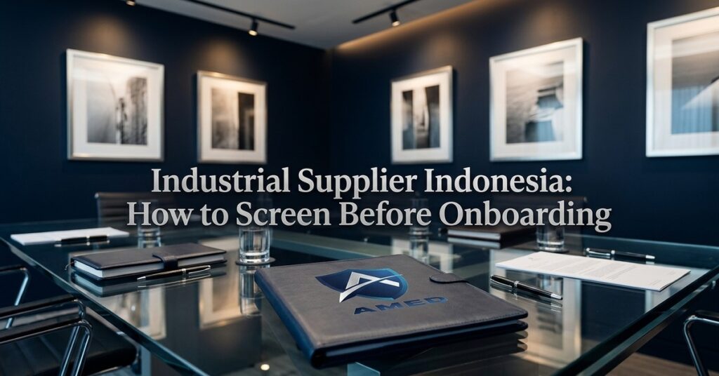 industrial supplier screening framework in Indonesia
