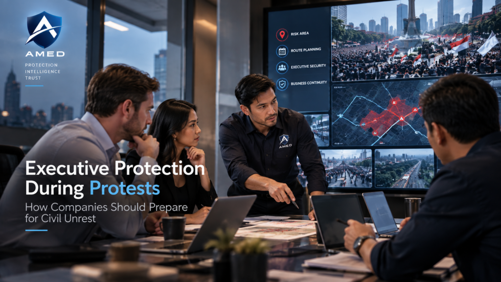 executive protection during protests