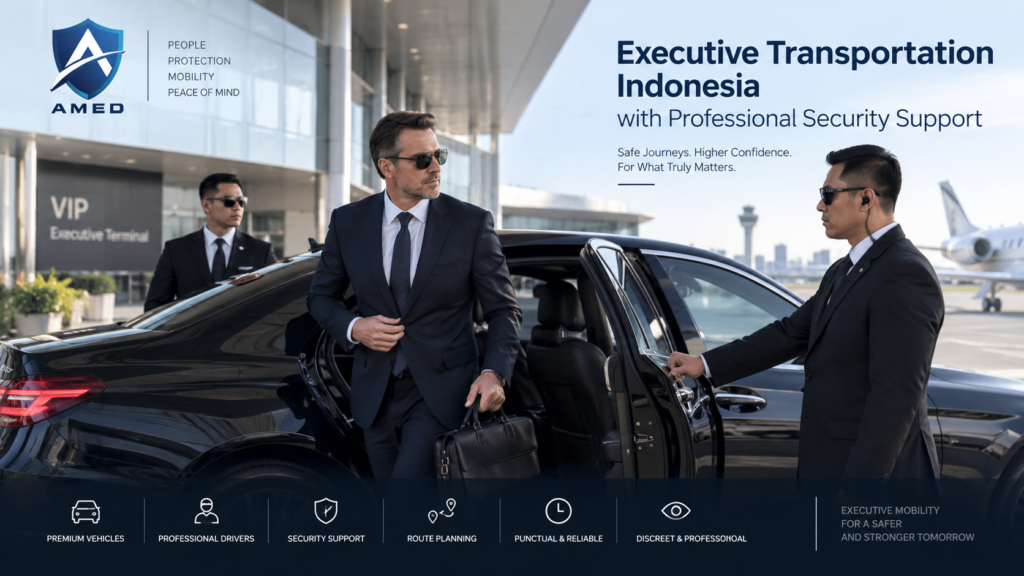 executive transportation Indonesia with professional security support