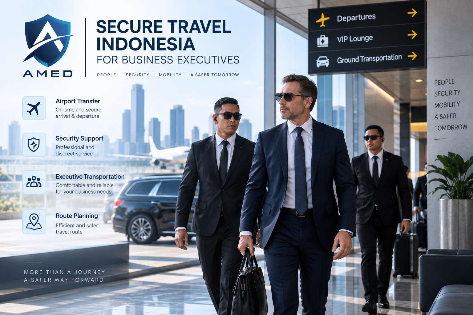 Secure travel Indonesia for business executives
