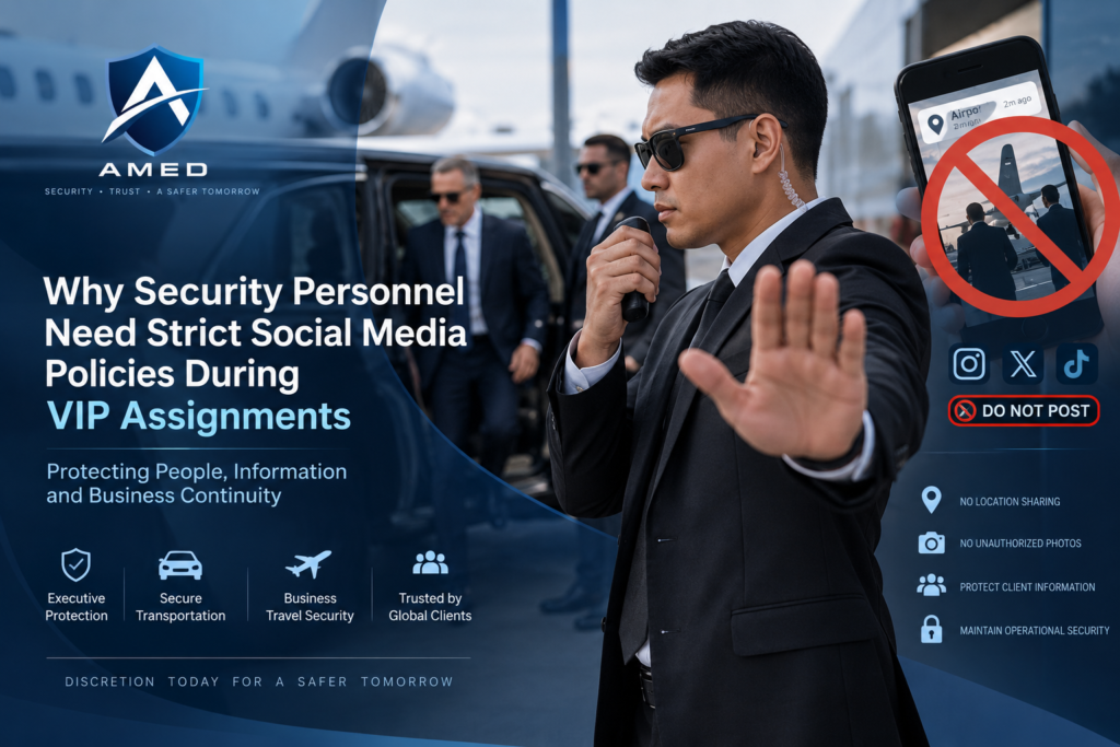 security personnel social media policy