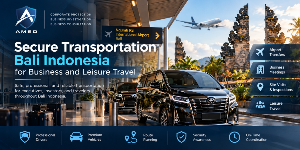 secure transportation Bali Indonesia